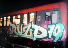 Graffiti Train in Berlin - Photo by Oldschool - Ruzd79