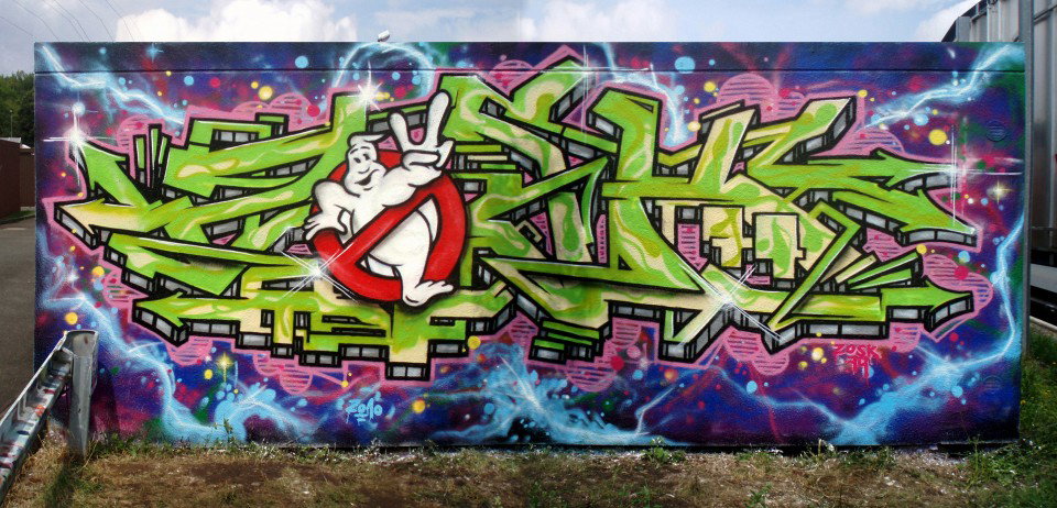 Graffiti Wall in Jena - Photo by Oldschool - Zosk79