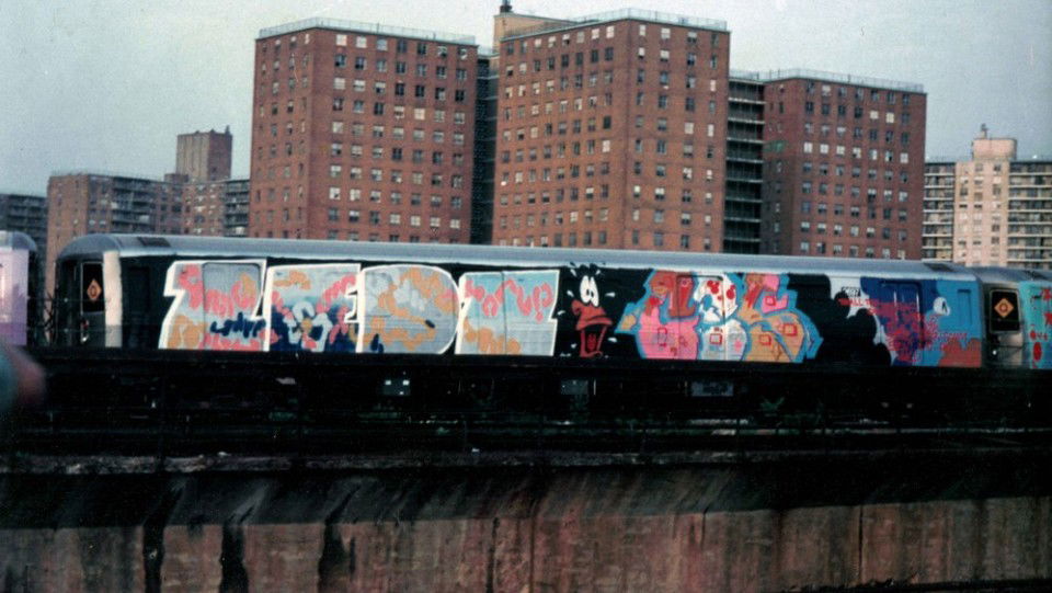 Graffiti Train in New York - Photo by Oldschool - Zedz, Ces