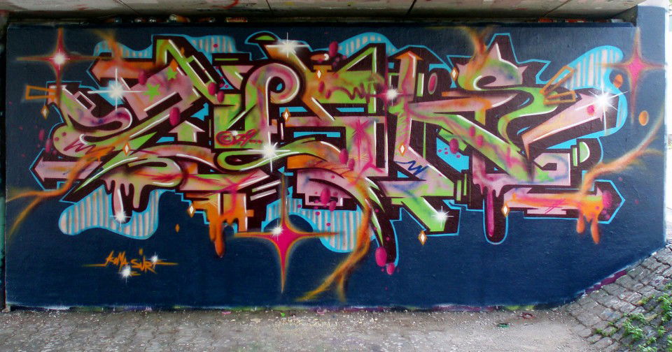 Graffiti Wall in Erfurt - Photo by Oldschool - Zosk79