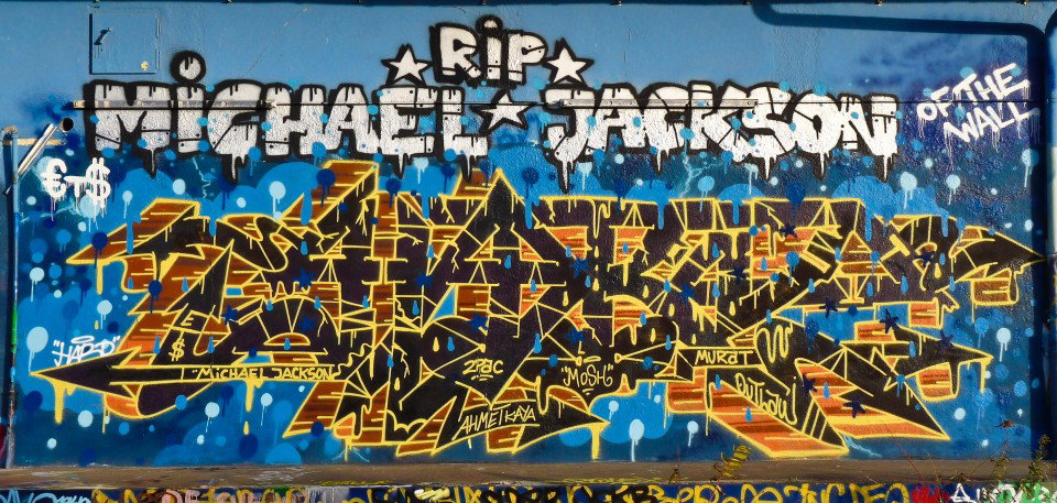 Graffiti Wall in Berlin - Photo by Oldschool - Hard, ETS