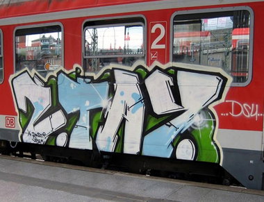 Graffiti Train in Hamburg - Photo by Oldschool - Ztay, DSU