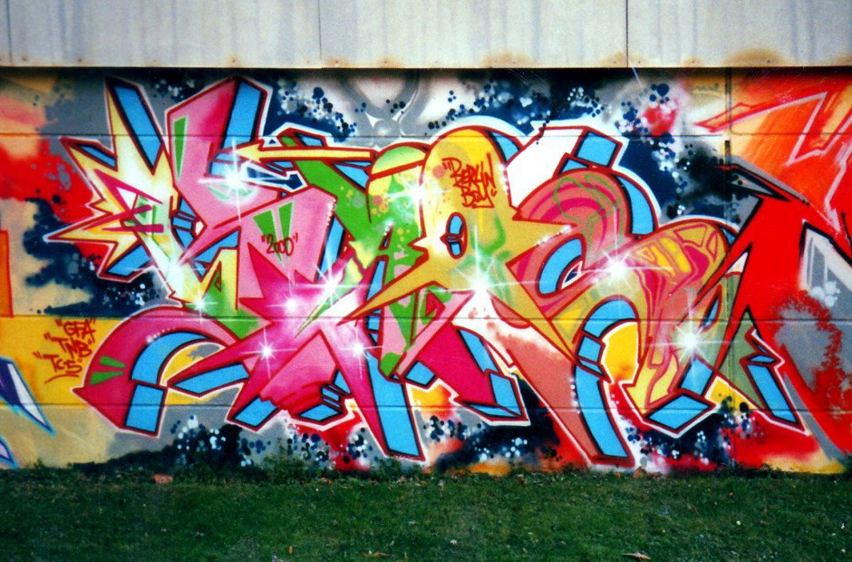 Graffiti Wall - Photo by Oldschool - Kaos, GFD, TNB