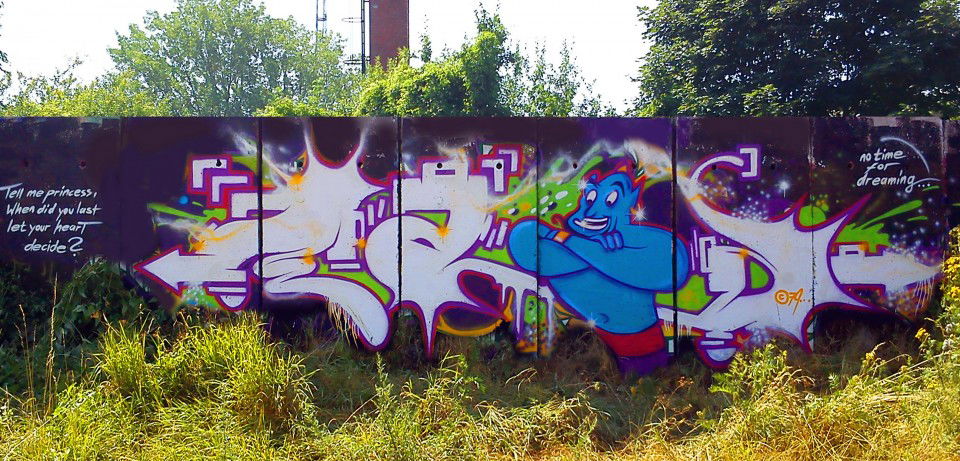 Graffiti Wall in Erfurt - Photo by Oldschool - Zaid79