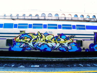 Graffiti Train - Photo by Oldschool - Phiesta