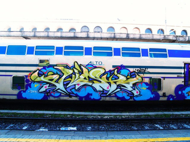 Graffiti Train - Photo by Oldschool - Phiesta