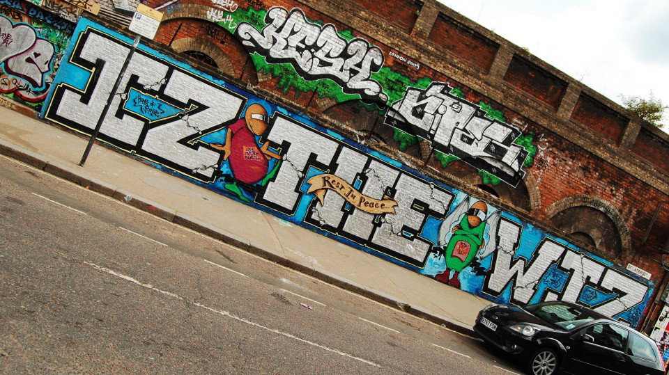Graffiti Wall - Photo by Oldschool - IZ, THE, WIZ
