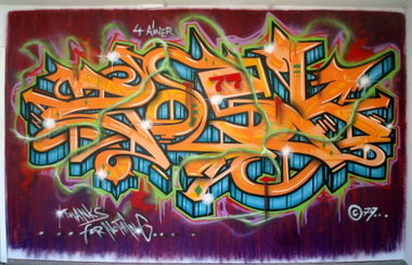 Graffiti Wall in Barcelona - Photo by Oldschool - Zosk79