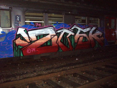 Graffiti Train in Paris - Photo by Oldschool - Zosk79, 79