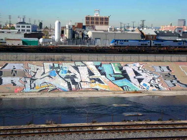 Graffiti Wall in Carson - Photo by Oldschool - Saber, AWR, MSK