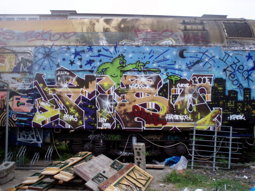 Graffiti Train in Jena - Photo by Oldschool - Fiso, Fizo, Reck