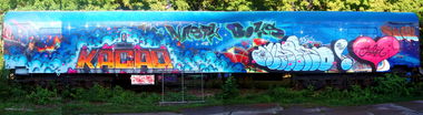 Graffiti Train in Jena - Photo by Oldschool - Kacao