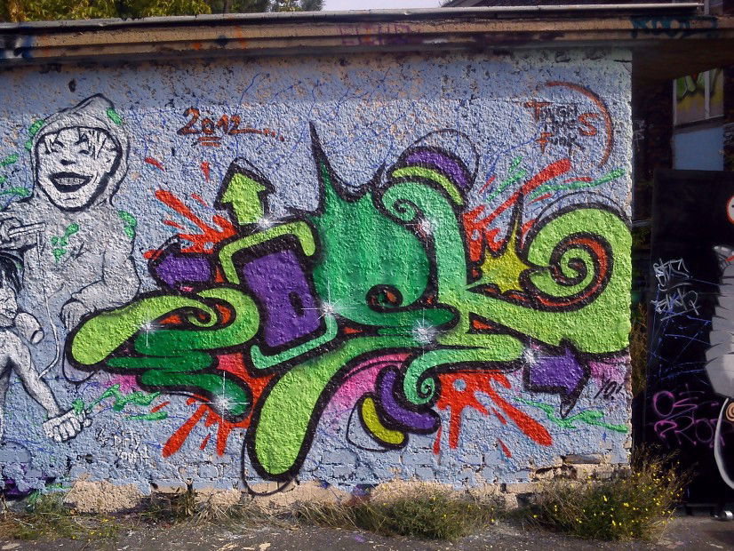 Graffiti Wall in Erfurt - Photo by Oldschool - Zosk79, Tough, timeS