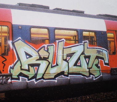 Graffiti Train in Paris - Photo by Oldschool - Ruzt, Ruzd79