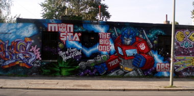 Graffiti Wall in Berlin - Photo by Oldschool - man, of, iron_heart