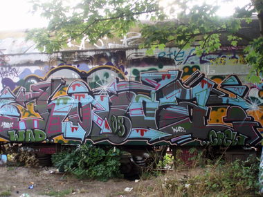 Graffiti Train in Jena - Photo by Oldschool - Honda, WAD