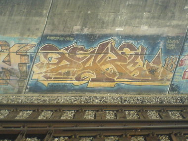 Graffiti Wall in Basel - Photo by Oldschool - Dare, Hanks, Sena