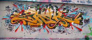 Graffiti Wall in Erfurt - Photo by Oldschool - Zask, Zosk79, Mase