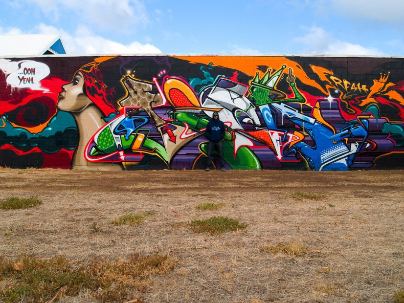 Graffiti Wall in Carson - Photo by Oldschool - Resk