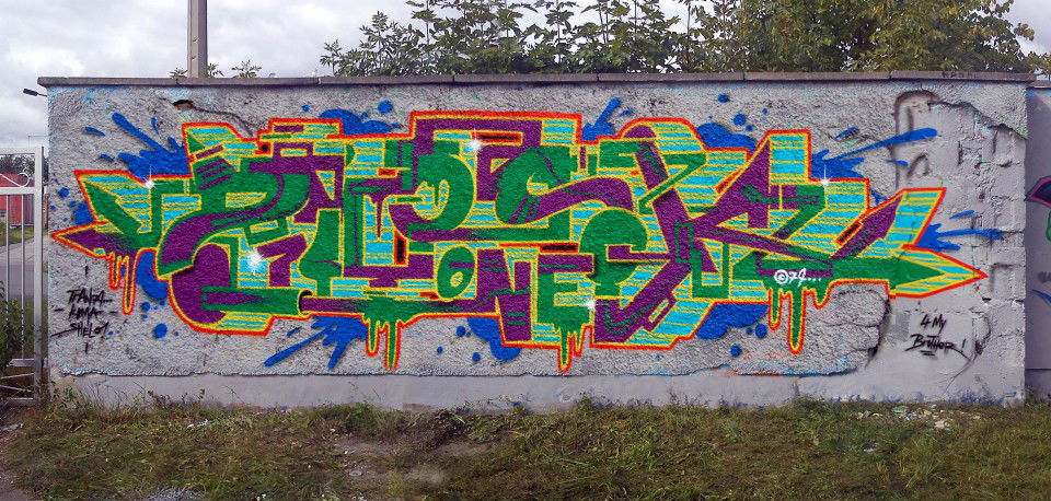 Graffiti Wall in Erfurt - Photo by Oldschool - Zosk79, Tran79, Koma