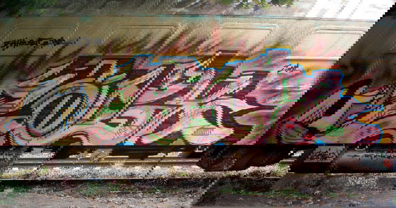 Graffiti Train in Jena - Photo by Oldschool - Zosk79 (2010)