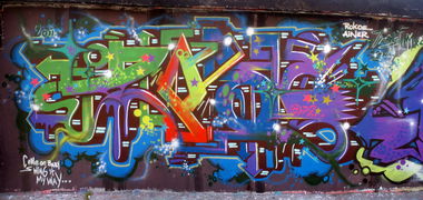 Graffiti Wall in Erfurt - Photo by Oldschool - Zosk79, Rokoe, Ainer