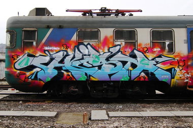 Graffiti Train - Photo by Oldschool - Phiesta