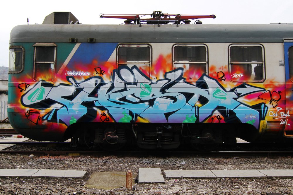 Graffiti Train - Photo by Oldschool - Phiesta