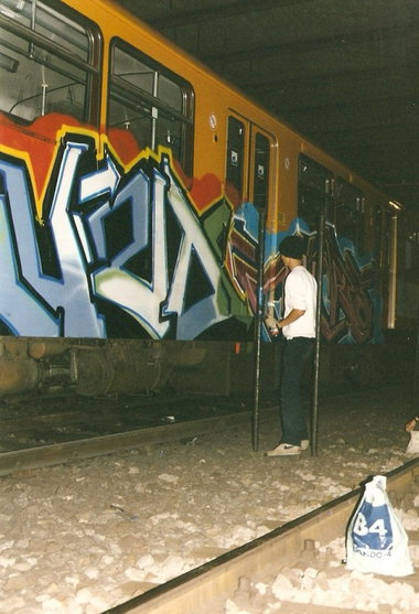 Graffiti Train in Berlin - Photo by Oldschool - Ruzd79, DRM