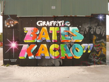 Graffiti Wall - Photo by Oldschool - Bates, Kacao