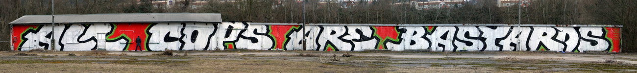 Graffiti Wall in Jena - Photo by Oldschool - All, Cops, Are