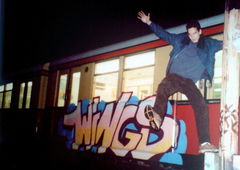 Graffiti Train in Berlin - Photo by Oldschool - Wings, Ruzd79