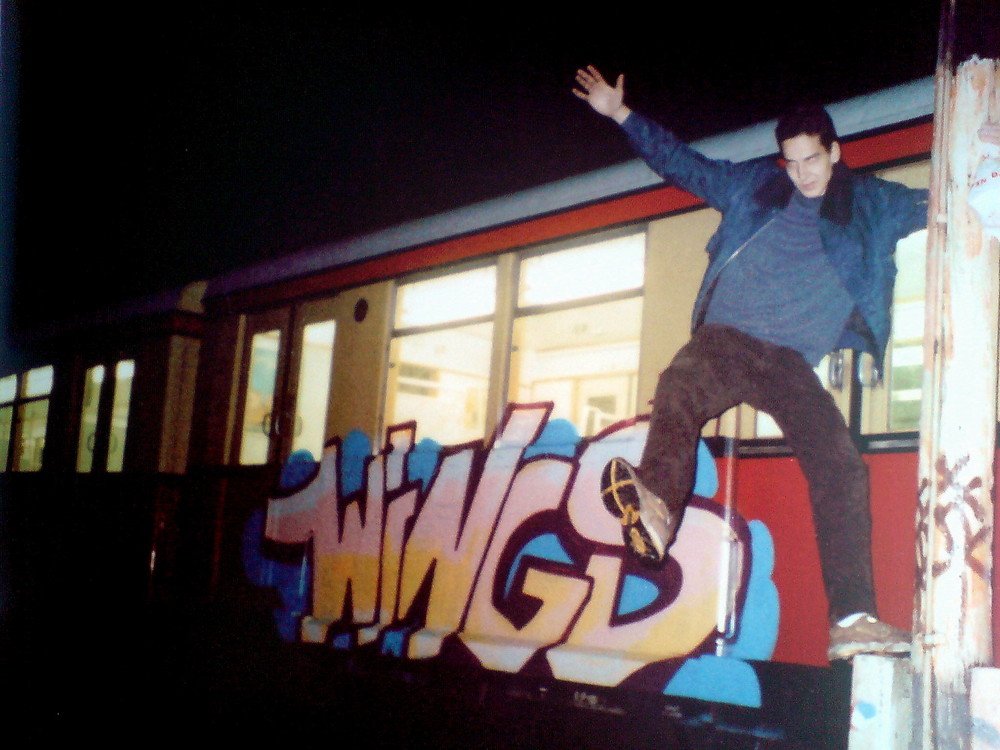 Graffiti Train in Berlin - Photo by Oldschool - Wings, Ruzd79