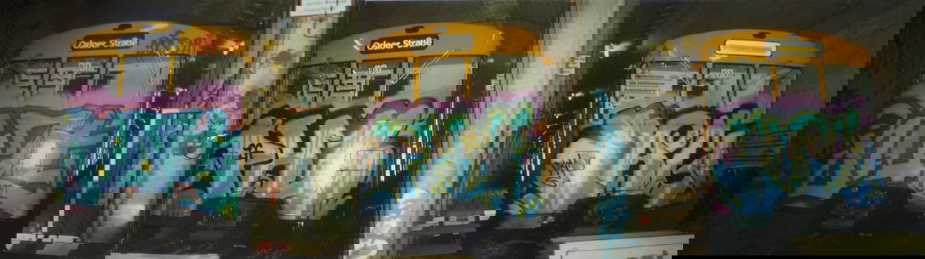 Graffiti Train in Berlin - Photo by Oldschool - Ruzd79, Phreak