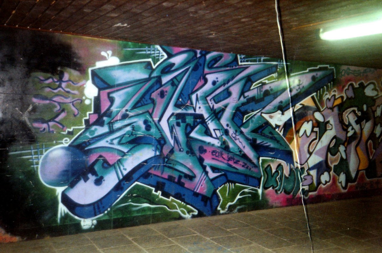 Graffiti Wall in Jena - Photo by Oldschool - Echt