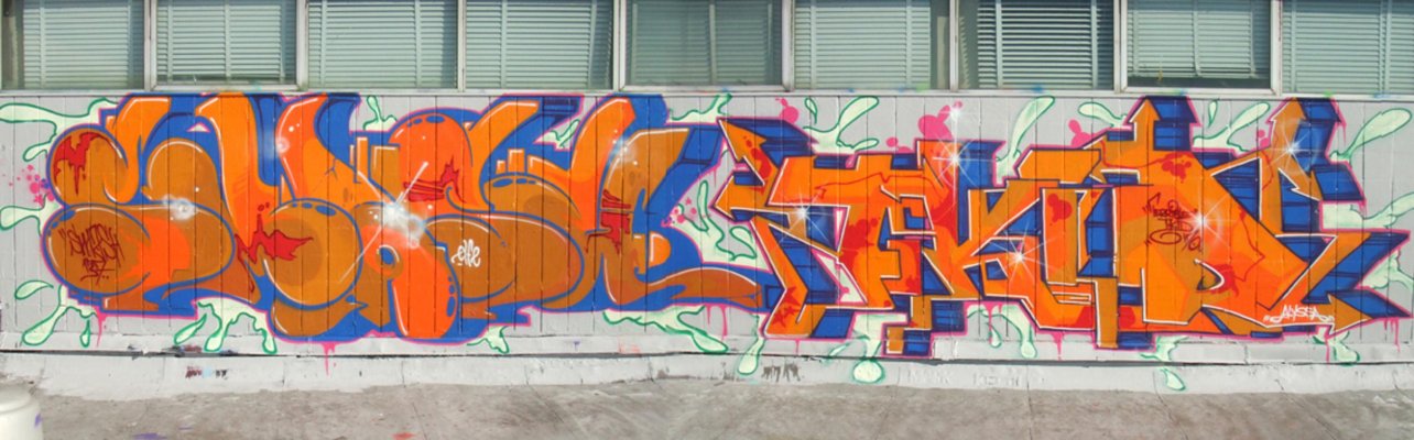 Graffiti Wall - Photo by Oldschool - Smash, T-Kid