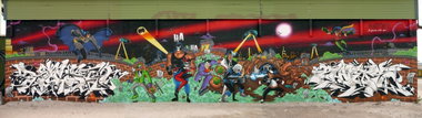 Graffiti Wall - Photo by Oldschool - Kacao, Bates