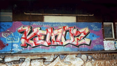 Graffiti Wall in Jena - Photo by Oldschool - kemoZ, Wastside, Aerosol