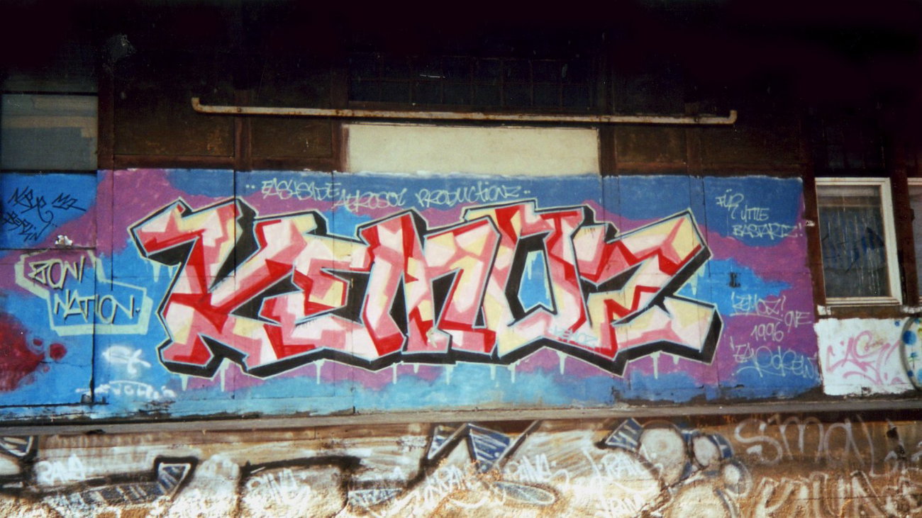 Graffiti Wall in Jena - Photo by Oldschool - kemoZ, Wastside, Aerosol