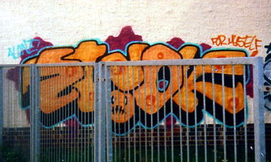 Graffiti Wall in Jena - Photo by Oldschool - Ewok, MFS