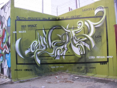 Graffiti Wall in Lissabon - Photo by Oldschool - Odeith