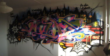 Graffiti Wall in Erfurt - Photo by Oldschool - My, Life, Remix