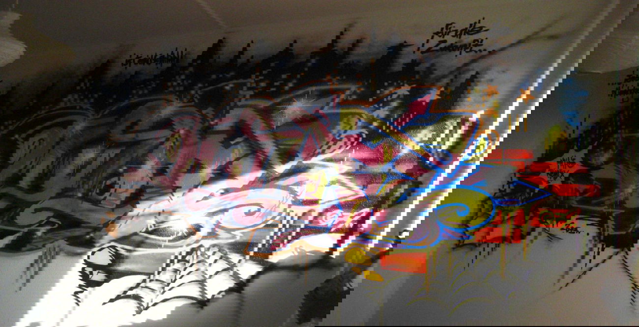 Graffiti Wall in Erfurt - Photo by Oldschool - My, Life, Remix