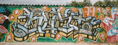 Graffiti Wall in Berlin - Photo by Oldschool - Rust, Ruzd79