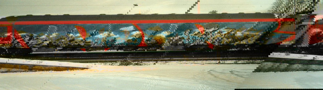 Graffiti Train in Frankfurt - Photo by Oldschool - DR
