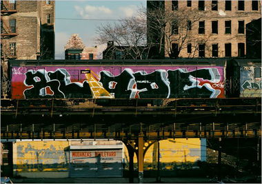 Graffiti Train in New York - Photo by Oldschool - Blade