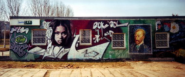 Graffiti Wall in Jena - Photo by Oldschool - MASE, EARL, ROKER