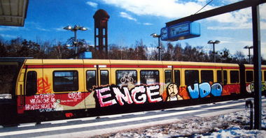 Graffiti Train - Photo by Oldschool - Enge, Udo