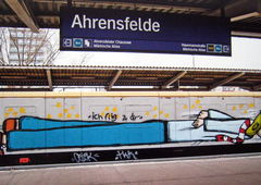 Graffiti Train in Berlin - Photo by Oldschool