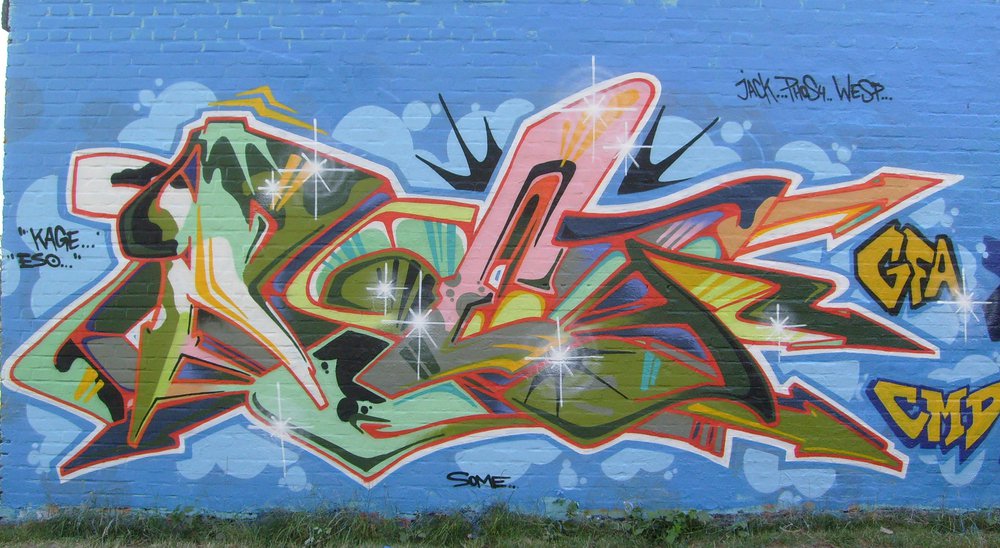 Graffiti Wall in Berlin - Photo by Oldschool - Poet, GFA, CMD